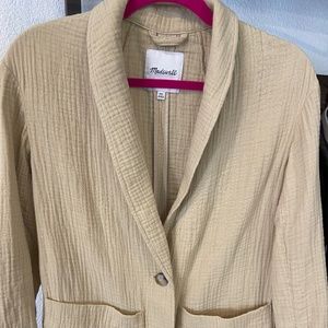 Madewell Lightspun blazer xxs